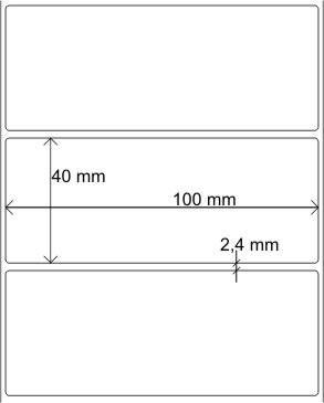 Etiqueta 100 x 40