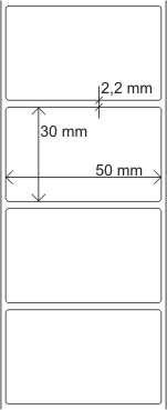 Etiqueta 50 x 30